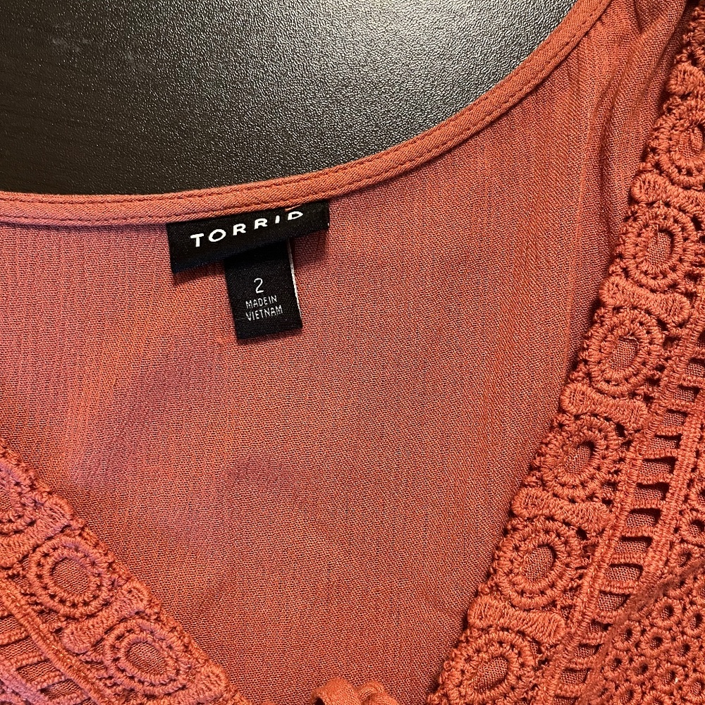 Torrid lace tunic